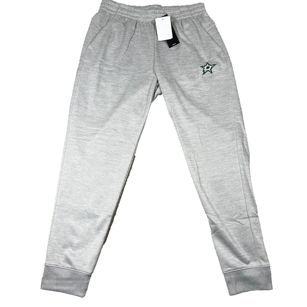Adidas Womens Medium Gray Dallas‎ Stars NHL Hockey Performance Jogger Pants NWT